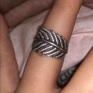 Pandora light as a feather ring size 50 (5.5)